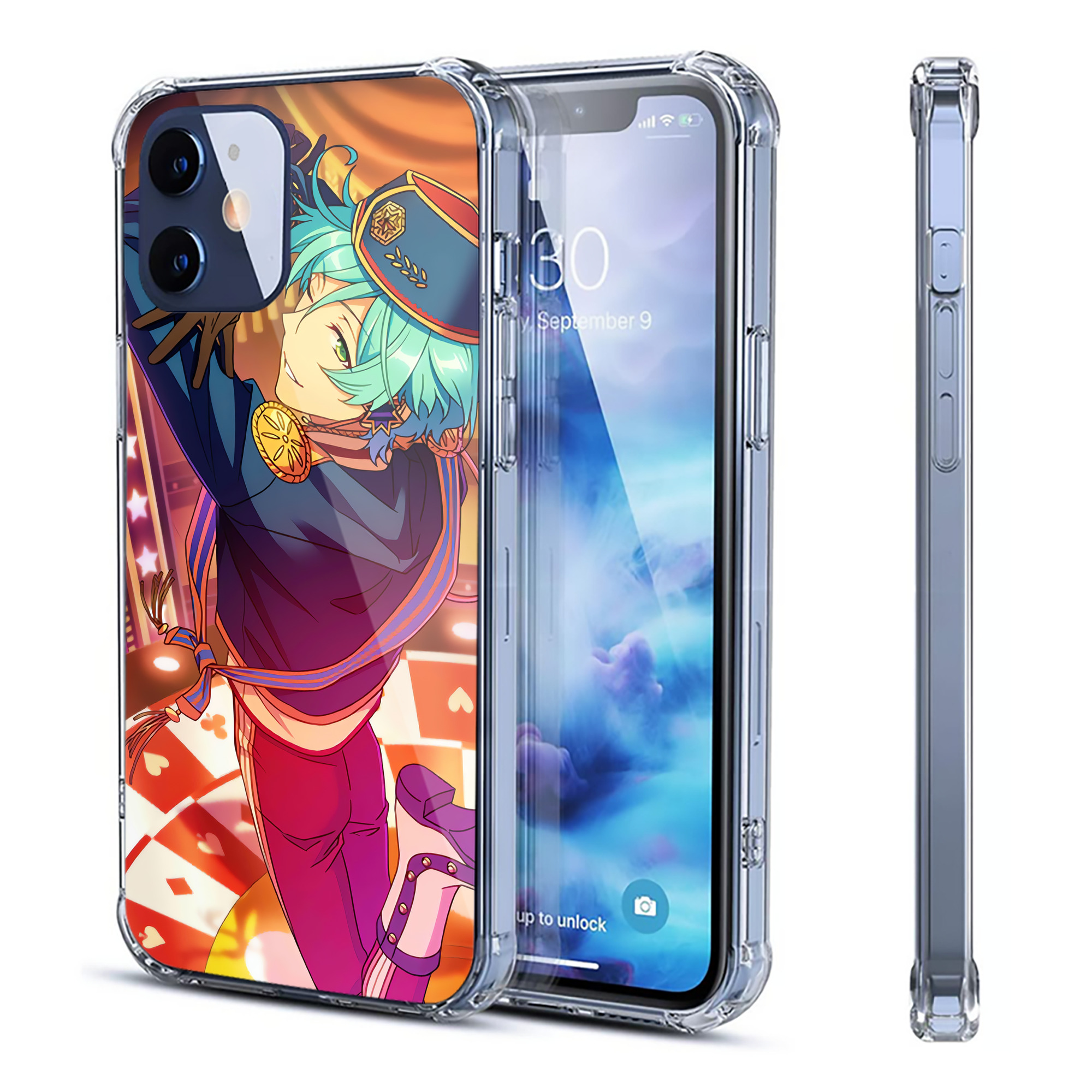 （画像用） あんさんぶるスターズ! Ensemble Stars 【iPhone 12シリーズ対応】透明スマホケース（クリアソフトケース）